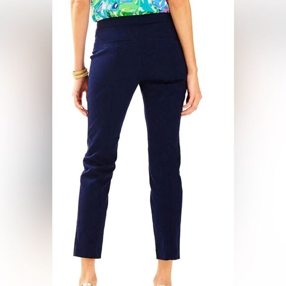 Lily Pulitzer Textured Ankle Length Skinny Pants NWT - Picture 2 of 5